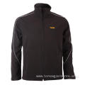 Black with reflective piping Softshell Jacket